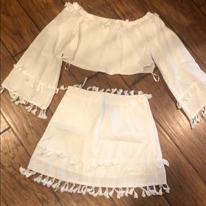 Two Piece White Dress